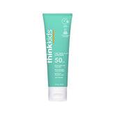 Thinkkids protector solar mineral SPF 50+ en bote de 3 oz, protección diaria para niños