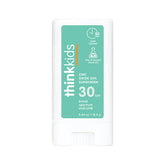 Thinksport Kids SPF 30 mineral sunscreen stick packaging for family sun protection