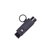 Thread Wallets porta balsamo labial elastico negro, practico para uso diario