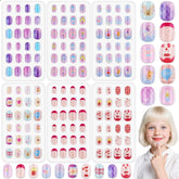 Thrilez 144-piece kids press-on nails pack for easy at-home fun