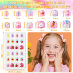 Assorted small tip sizes from 13x12.5mm to 8x6mm for tiny nails.