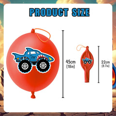 ThuanXuanLoc diseños con llantas y llamas en globos; ideal para decorar fiestas.