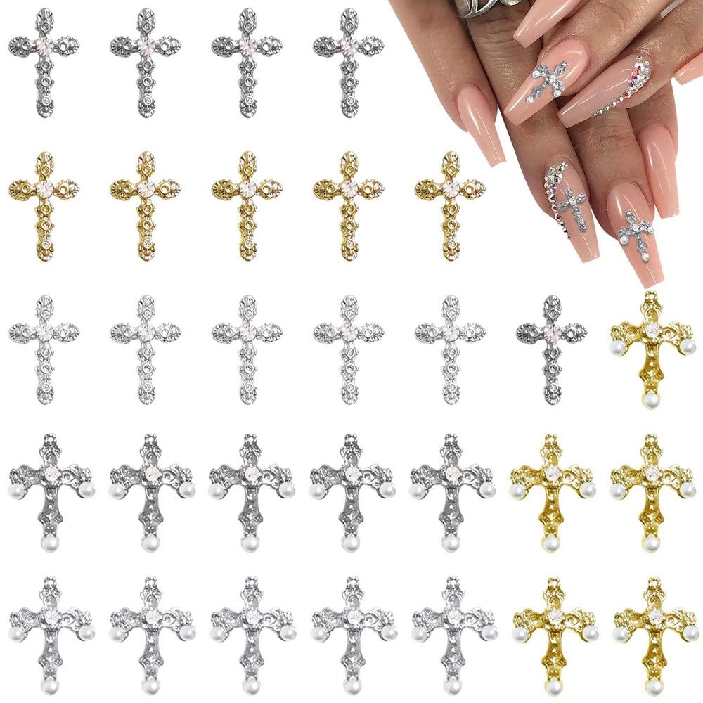 Kit Tianhoudeger cruces 3D para uñas, ideal para diseños personalizados