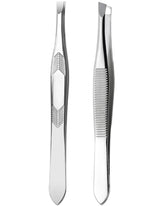Tiankohelan diagonal tweezers for precise eyebrow shaping and hair removal.