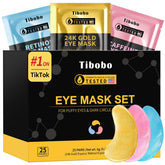 Tibobo 24K Gold eye masks packaging highlights premium skincare gift