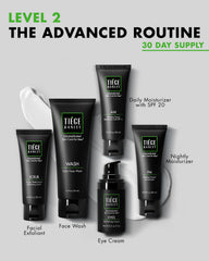 Tiege Hanley Exfoliating Scrub for smoother texture and more even tone.