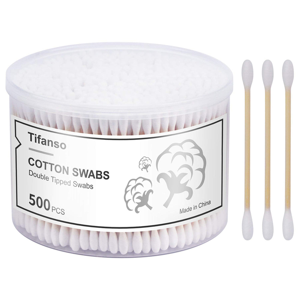 Tifanso cotton swabs with storage box for daily use and easy access.