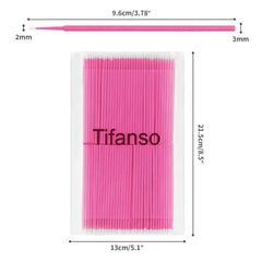 Tifanso disposable micro swabs for makeup removal and delicate corrections.