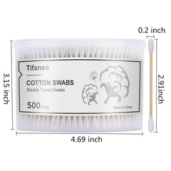 Tifanso hypoallergenic cotton swabs are skin-friendly for makeup touch-ups.