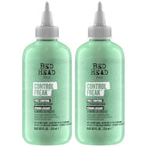 TIGI Bed Head Control Freak Serum: botella y control del frizz para rizos definidos.