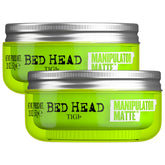 TIGI Bed Head Manipulator Matte muestra textura y agarre para peinados.