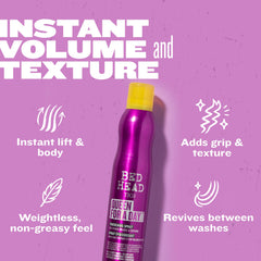Queen For A Day de TIGI: volumen rápido tras secado para peinados.