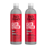 TIGI Bed Head Resurrection Shampoo bottle restores moisture for dry, damaged hair