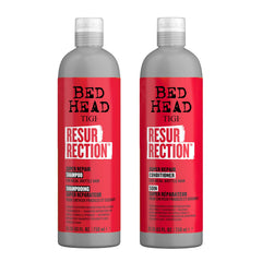 TIGI Bed Head Resurrection Shampoo bottle restores moisture for dry, damaged hair