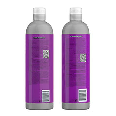 TIGI Bed Head Serial Blonde acondicionador, frasco en mano, para nutrir y desenredar rubios.