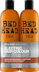 TIGI Colour Goddess shampoo bottle showing color protection and shine