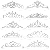 Tihebax tiara de princesa con cristales resplandecientes para fiestas