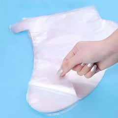 Tihzheoy foot covers with secure-fit stickers prevent slipping during treatment.
