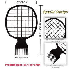 TIKMNO dual-sided hair sponge brush enables versatile styling options.