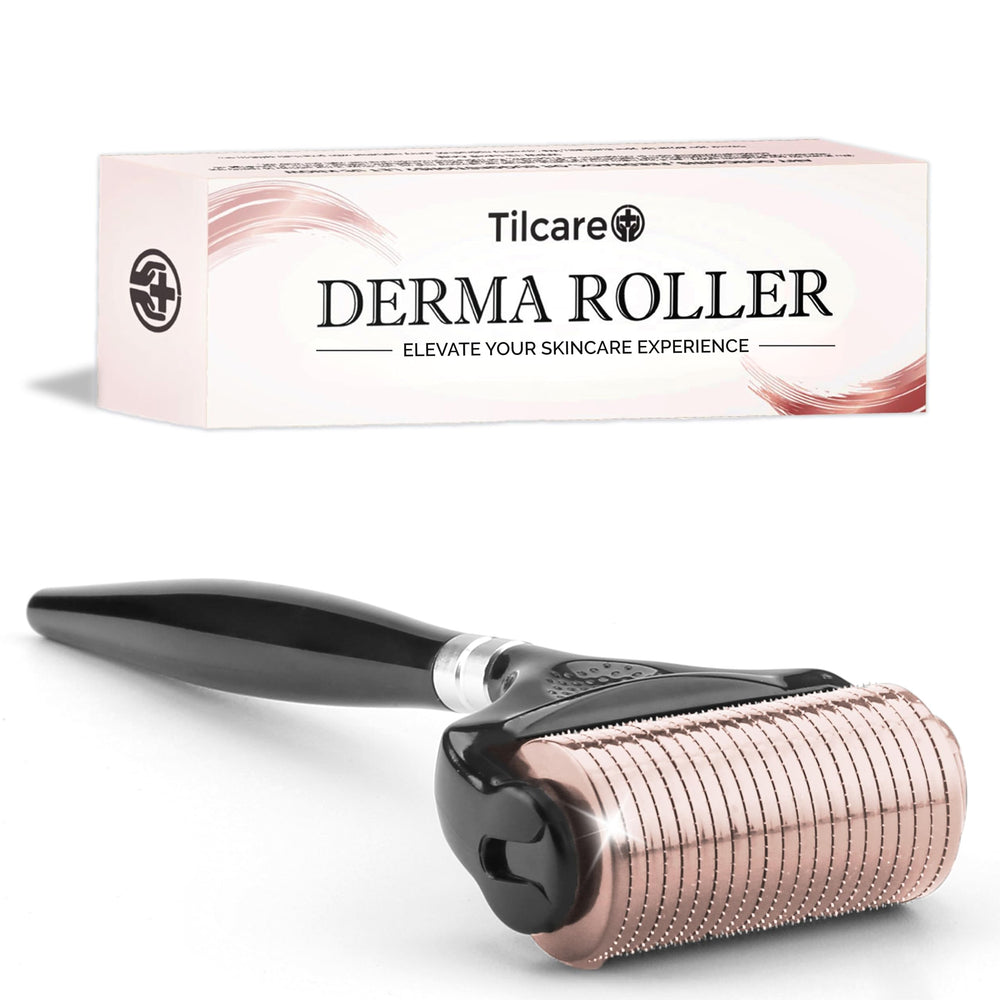 Tilcare Ultra-Wide Derma Roller for the face with broad coverage in smooth action.