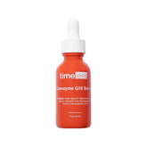 Timeless Skin Care Coenzyme Q10 serum bottle close-up for smoother skin texture.