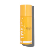 Timeless Skin Care Vitamin C Serum bottle on vanity for daily brightening