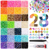 Piedras de resina TINKRSTUFF 3mm en colores mixtos para decorar calzado y ropa.