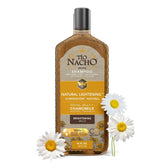 Tio Nacho Lightening Shampoo bottle front reveals brightening formula for blonde hair