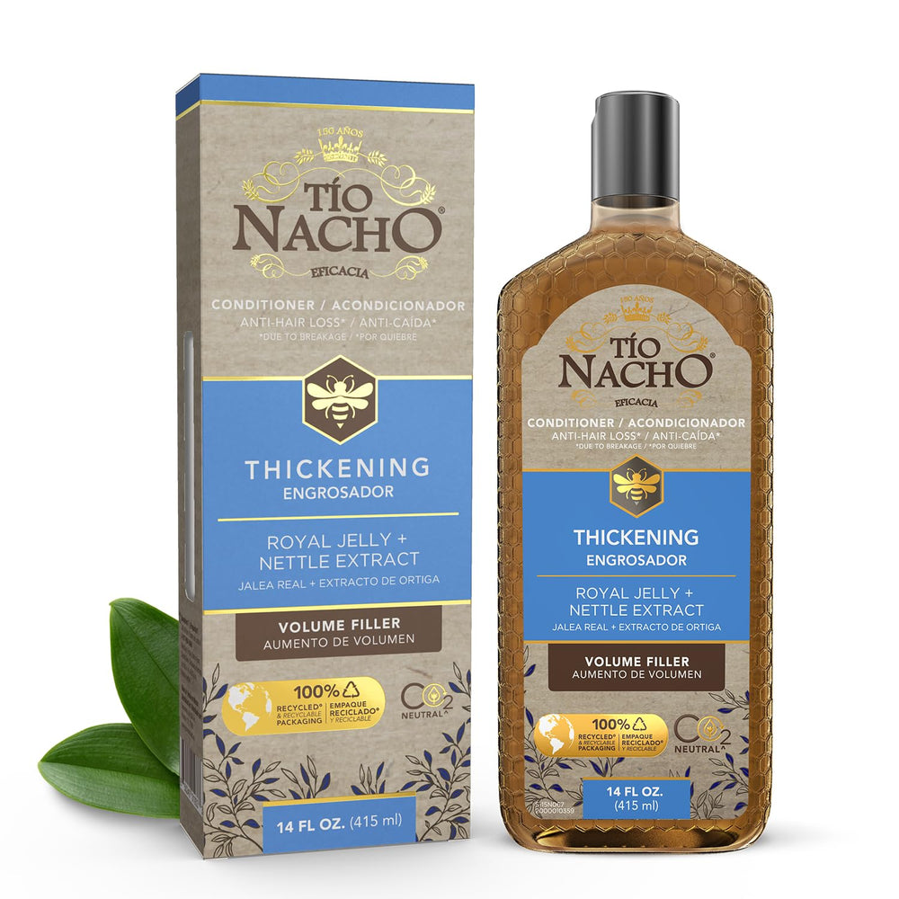 Tio Nacho Thickening Conditioner bottle displaying volumizing formula for fine hair