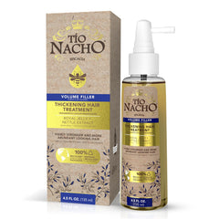 Tío Nacho Thickening Treatment bottle close-up for volume-boosting lift