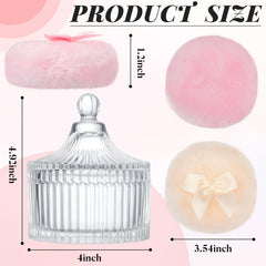 Tioncy puff with bow detail adds feminine charm and gentle use cue.
