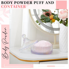 Tioncy soft velour puff closeup showing plush texture for comfortable use