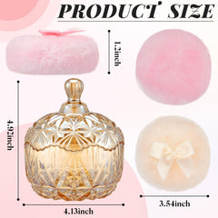 Tioncy soft washable powder puff amber, reusable and easy to clean.