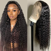 Tipiuli Deep Wave Wig with free parting for versatile styling