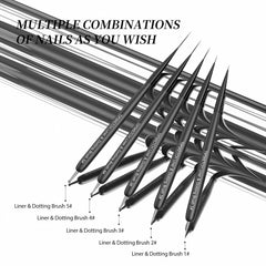 Tipsketch 4mm liner brush delivers precise, clean lines for details.