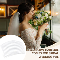 TIPTAP clear 3.15-inch side comb for discreet, clean looks.