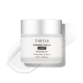 TIRTIR Ceramic Cream Light muestra una textura suave para hidratación y luminosidad.