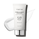 TIRTIR Hydro UV Shield sunscreen bottle ready for daily SPF 50+ protection.