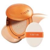 TIRTIR Mask Fit AI Filter Cushion bottle pour with semi-matte coverage and long-lasting feel.