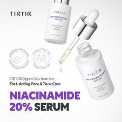 Close-up of TIRTIR Niacinamide 20% Serum texture delivering bright, radiant skin