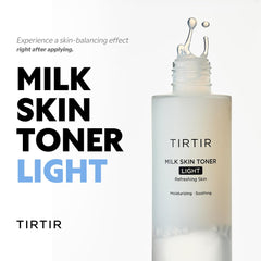 TIRTIR tonico Leche Piel Ligero, aplicación suave para acabado limpio