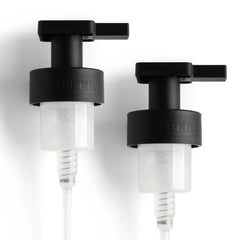 Tirtyl Skipper foaming pump replacement in matte black, ideal for 40mm wide rim dispensers and easy swaps