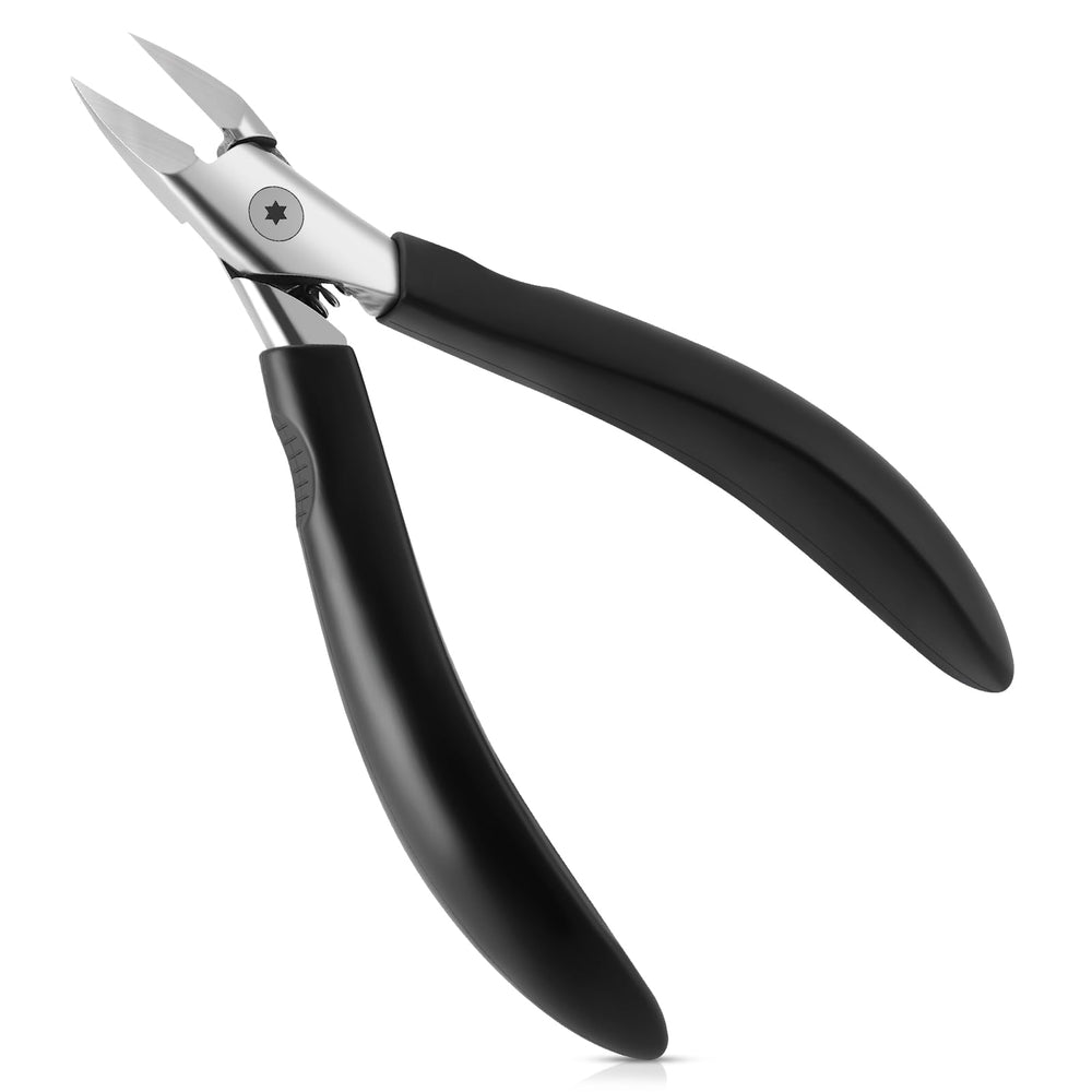 Tisojpod nail clippers with extended blade reach for deep nail trimming.