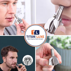 Titan Luxe stainless steel trimmer, rust-resistant and easy to clean.