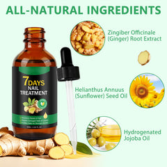 Tiuedu Ginger Nail Oil applied to nails and cuticles for nourished resilience.