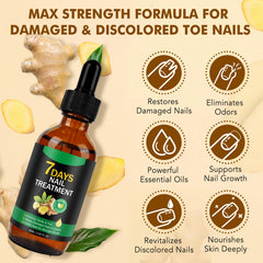 Tiuedu Ginger Nail Serum dropper image for easy daily use on nails.