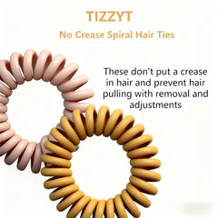 TIZZYT crease-free ponytail hair ties provide comfortable all-day support.