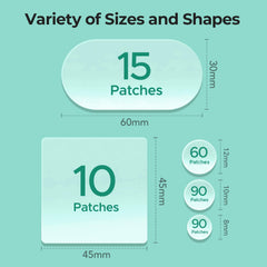 TKTK 45x45mm patch covers larger areas on face or body.