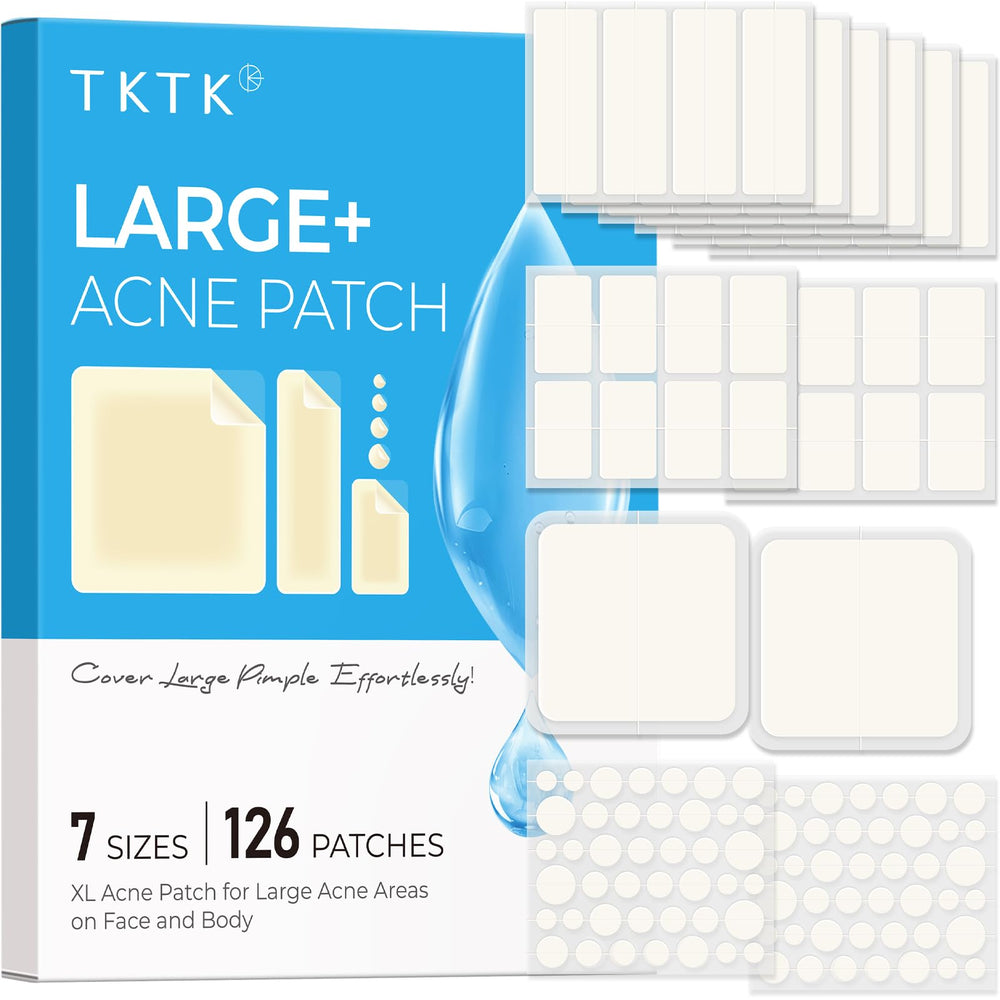 TKTK large pimple patches on the face for discreet blemish care