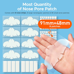 TKTK nose pore strips 91x48mm fit nose shape and reduce shine